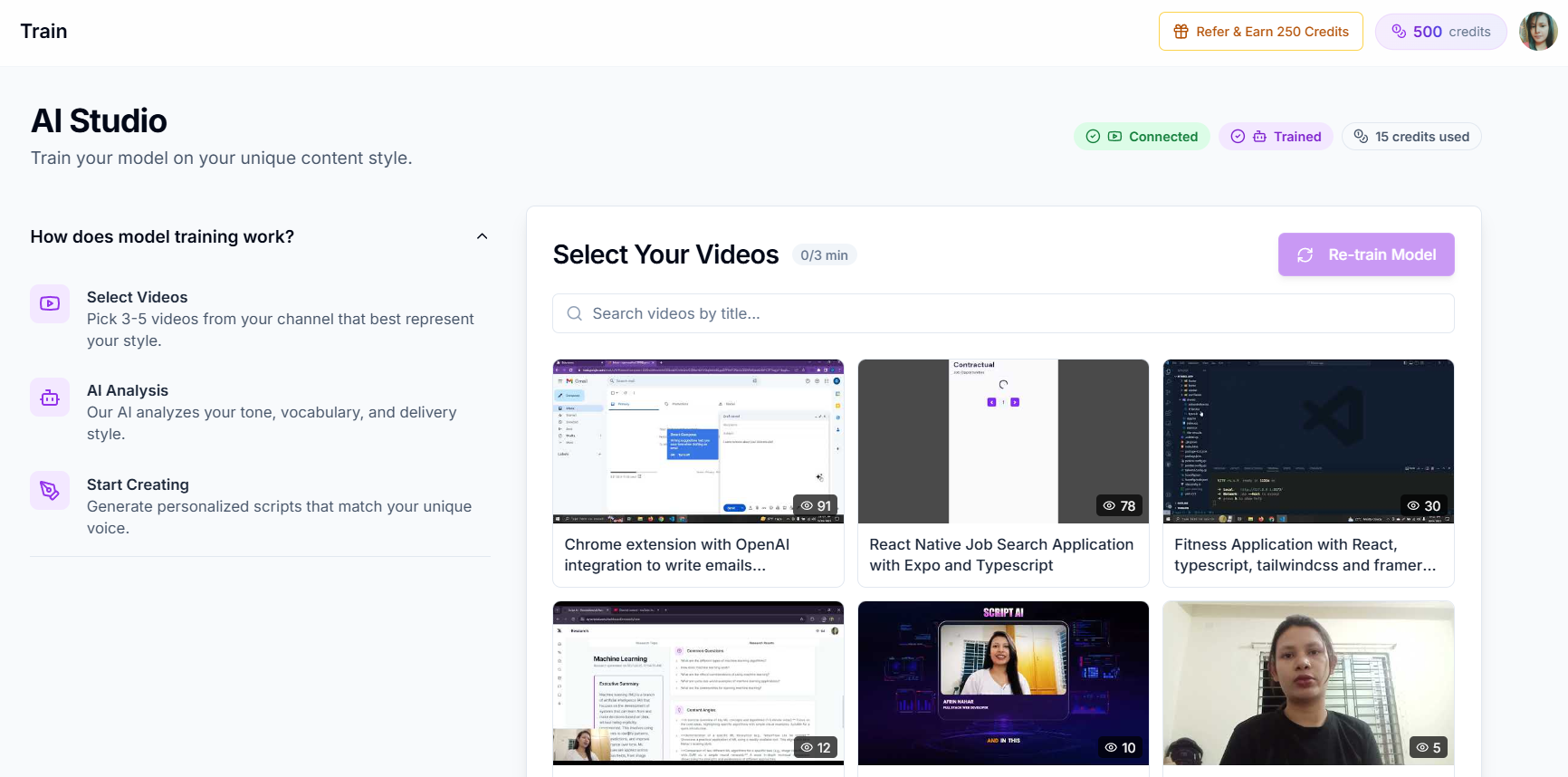 How AI content creation is changing YouTube, shown across the Creator AI workflow