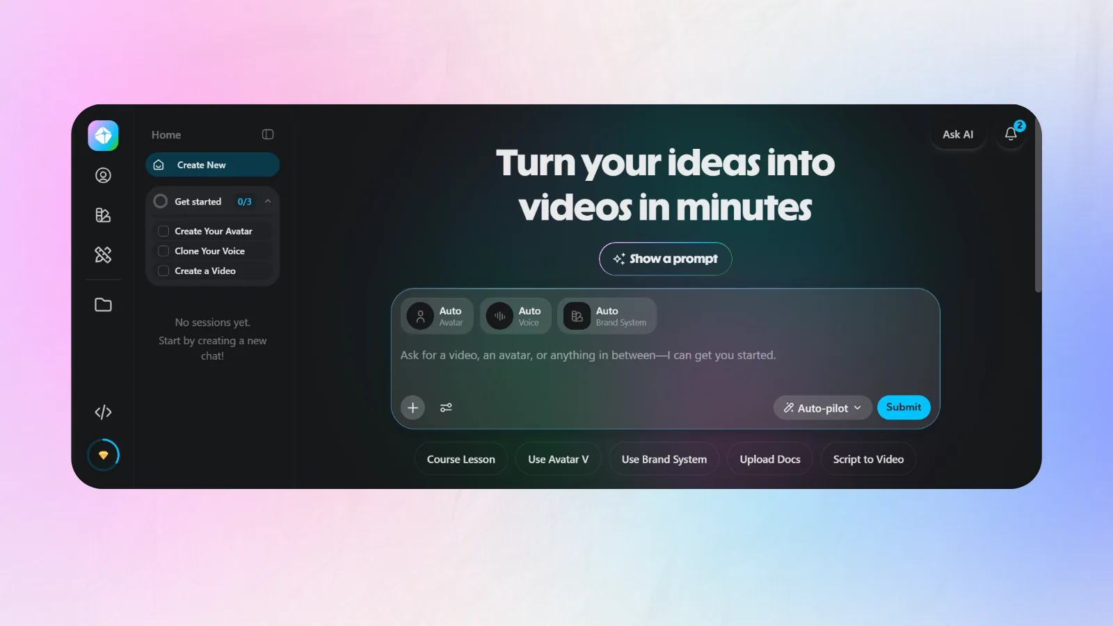 HeyGen dubbing interface showing credit cost per minute